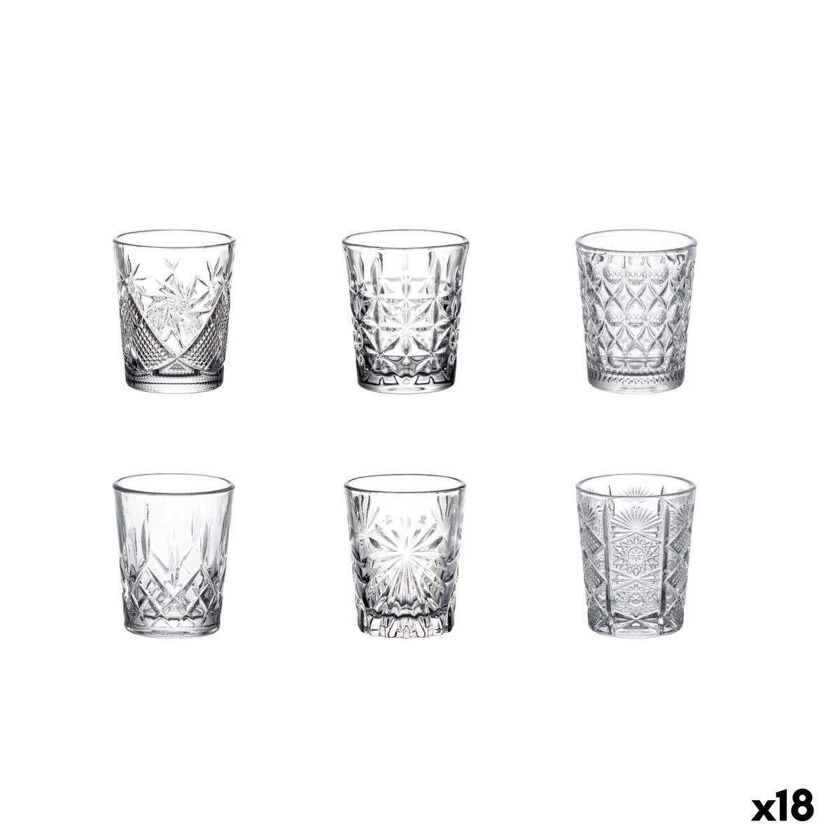 Set de Vasos de Chupito La Mediterránea Oman Transparente Vidrio 6 Piezas (18 Unidades)