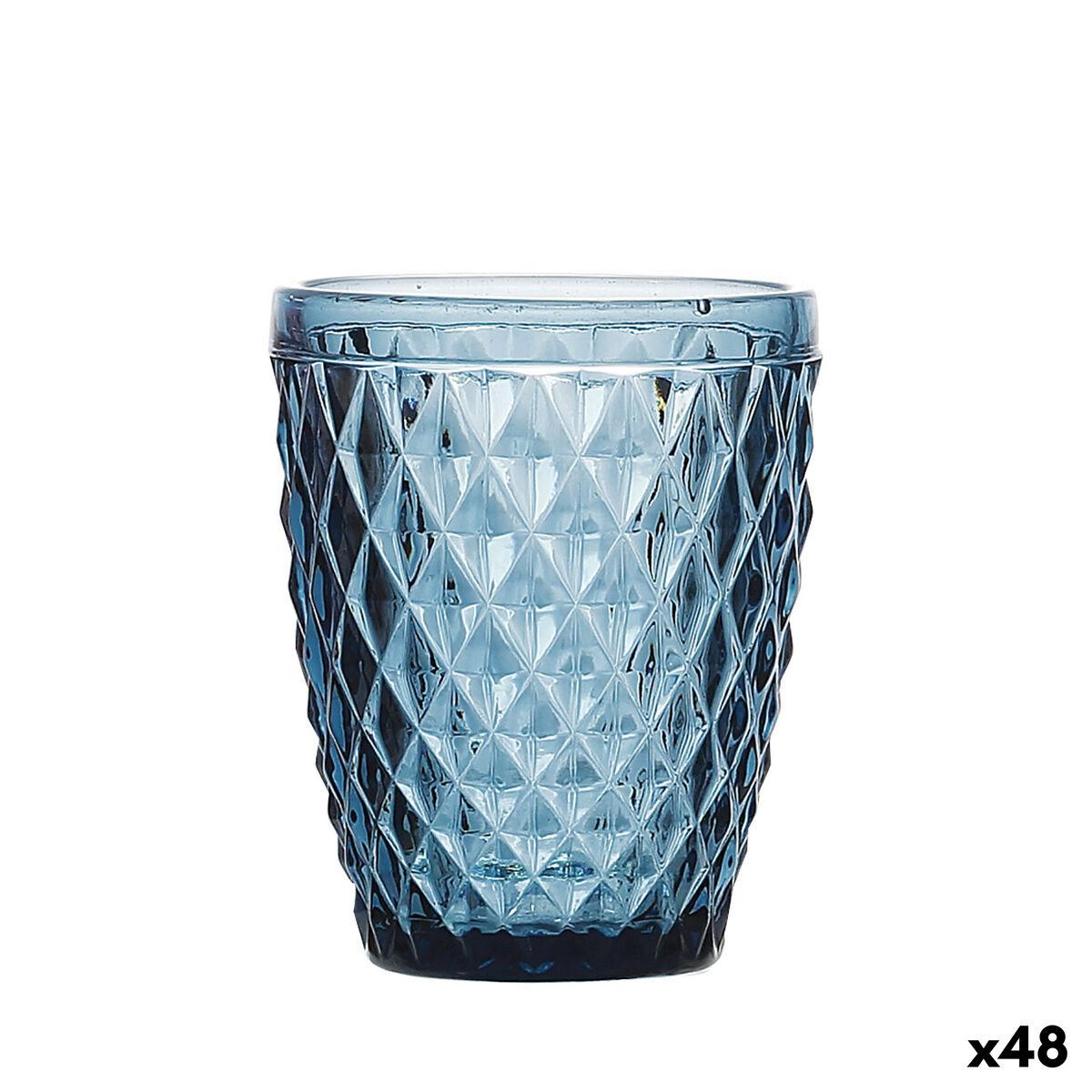 Vaso La Mediterránea Sidari Azul Vidrio 270 ml (48 Unidades)