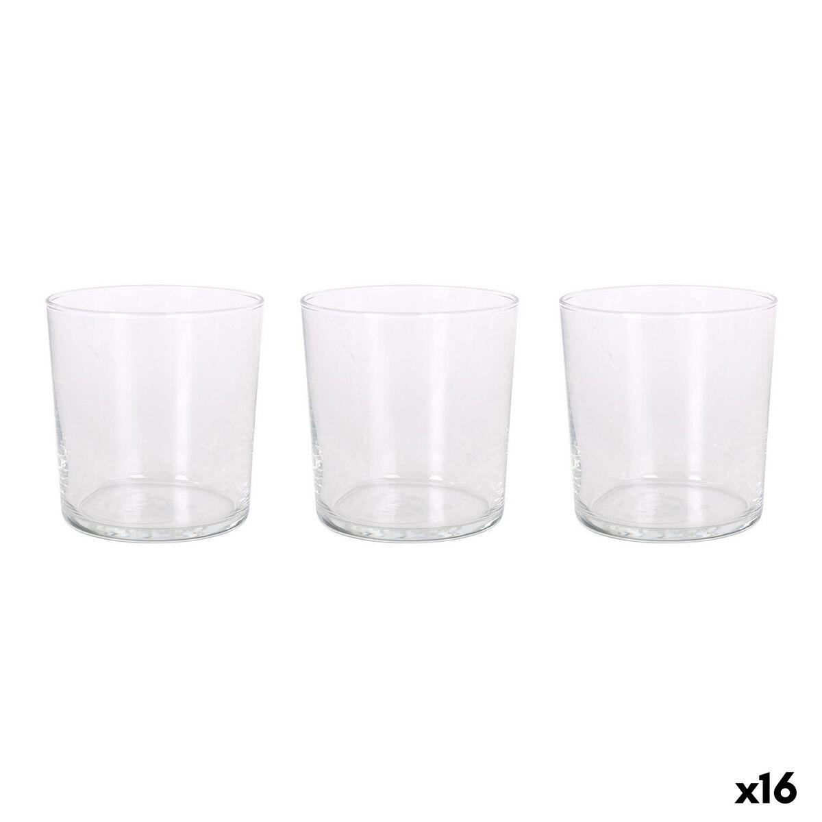 Set de Vasos LAV Transparente Vidrio 340 ml 3 Piezas (16 Unidades)