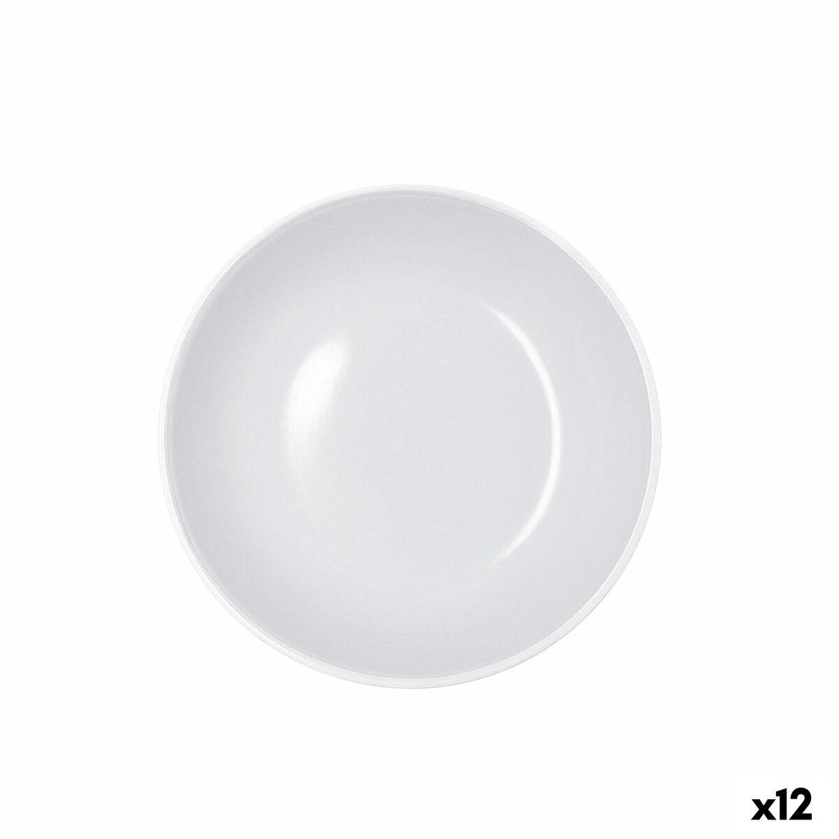 Plato Hondo Bidasoa Moana Gris Cerámica Ø 20 cm (12 Unidades)