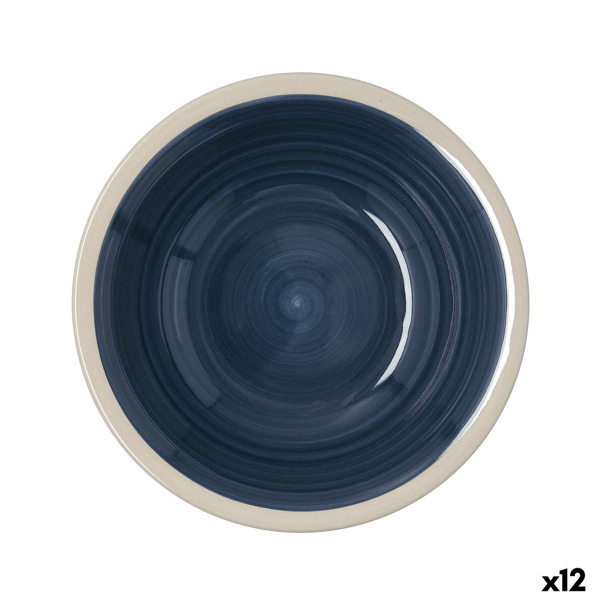 Plato Hondo Quid Baltic Beige Cerámica Ø 21,5 cm (12 Unidades)
