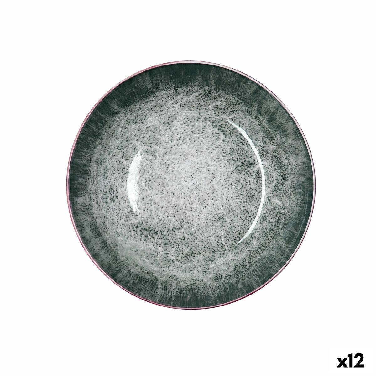 Plato Hondo Bidasoa Stela Blanco Cerámica Ø 20 cm (12 Unidades)