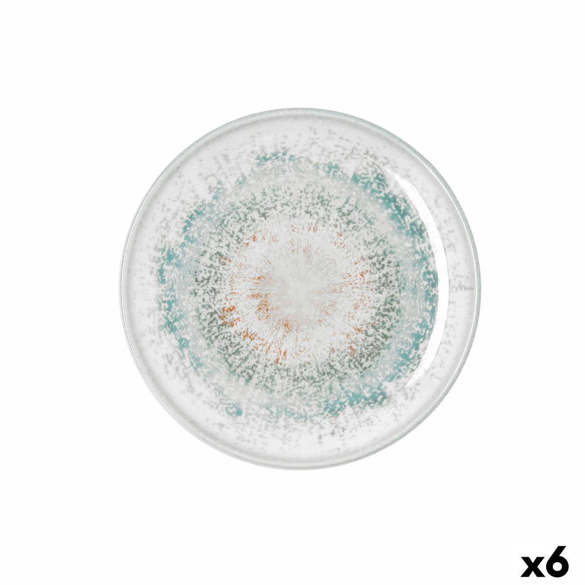 Plato de Postre Bidasoa Kai Hydrozero Blanco Cerámica Ø 21 cm (6 Unidades)