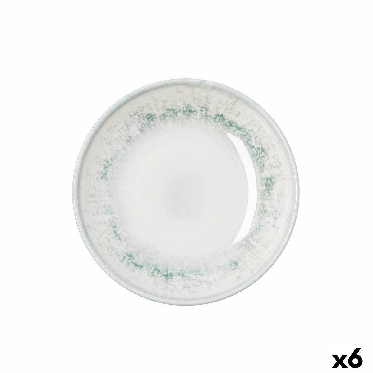 Plato Hondo Bidasoa Kai Hydrozero Blanco Cerámica Ø 20 cm (6 Unidades)