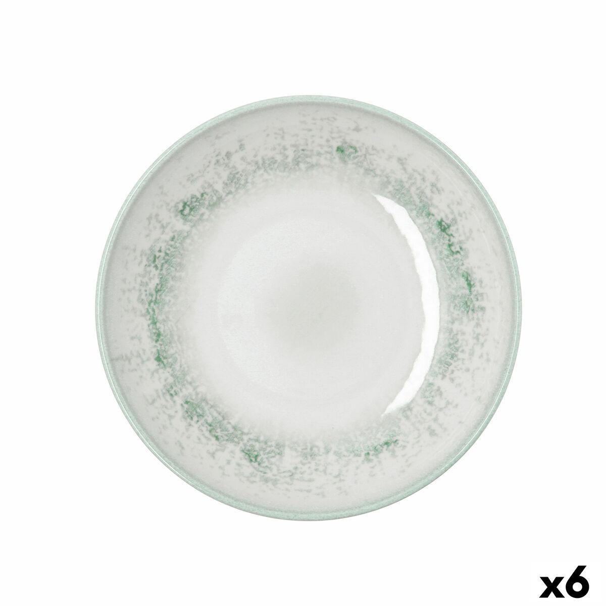 Plato Hondo Bidasoa Kai Hydrozero Blanco Cerámica Ø 23 cm (6 Unidades)