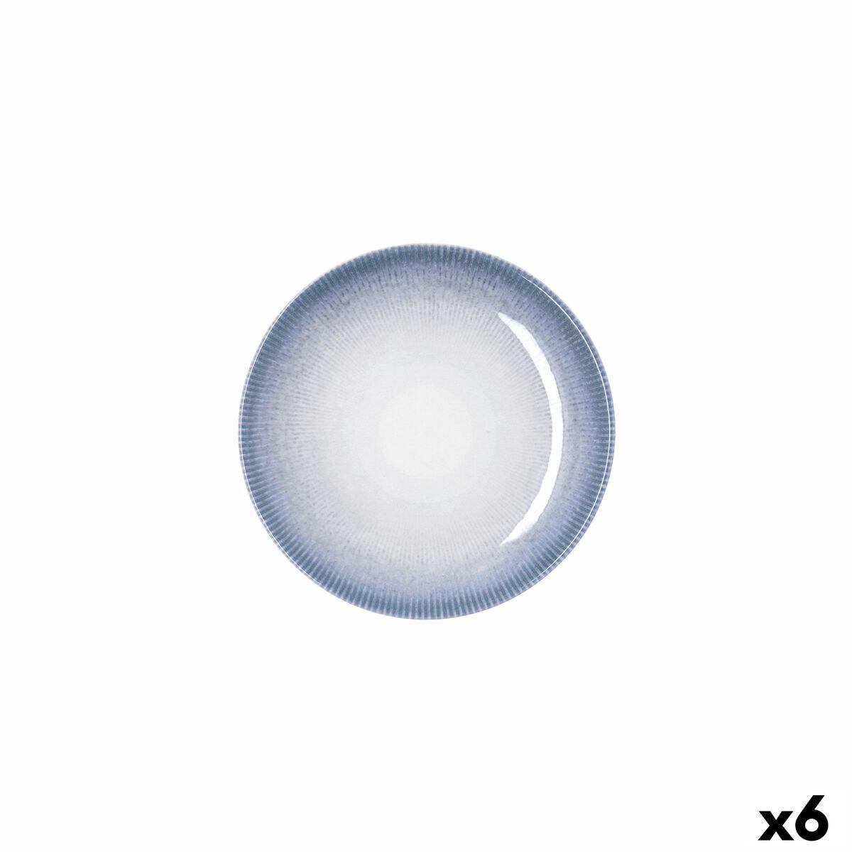 Plato Bidasoa Lea Hydrozero Blanco Cerámica Ø 15 cm Pan (6 Unidades)
