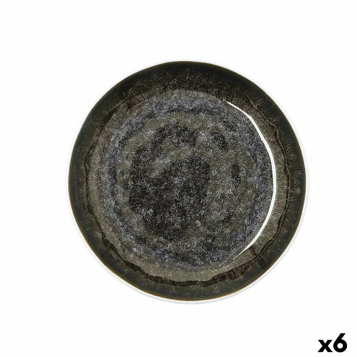 Plato Hondo Bidasoa Elite Marrón Cerámica 21,5 x 4,6 cm (6 Unidades)