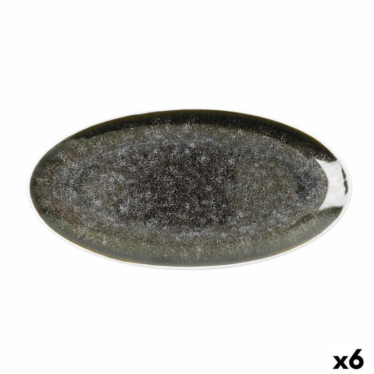 Bandeja de Aperitivos Bidasoa Elite Marrón 25 X 12,5 CM (6 Unidades)