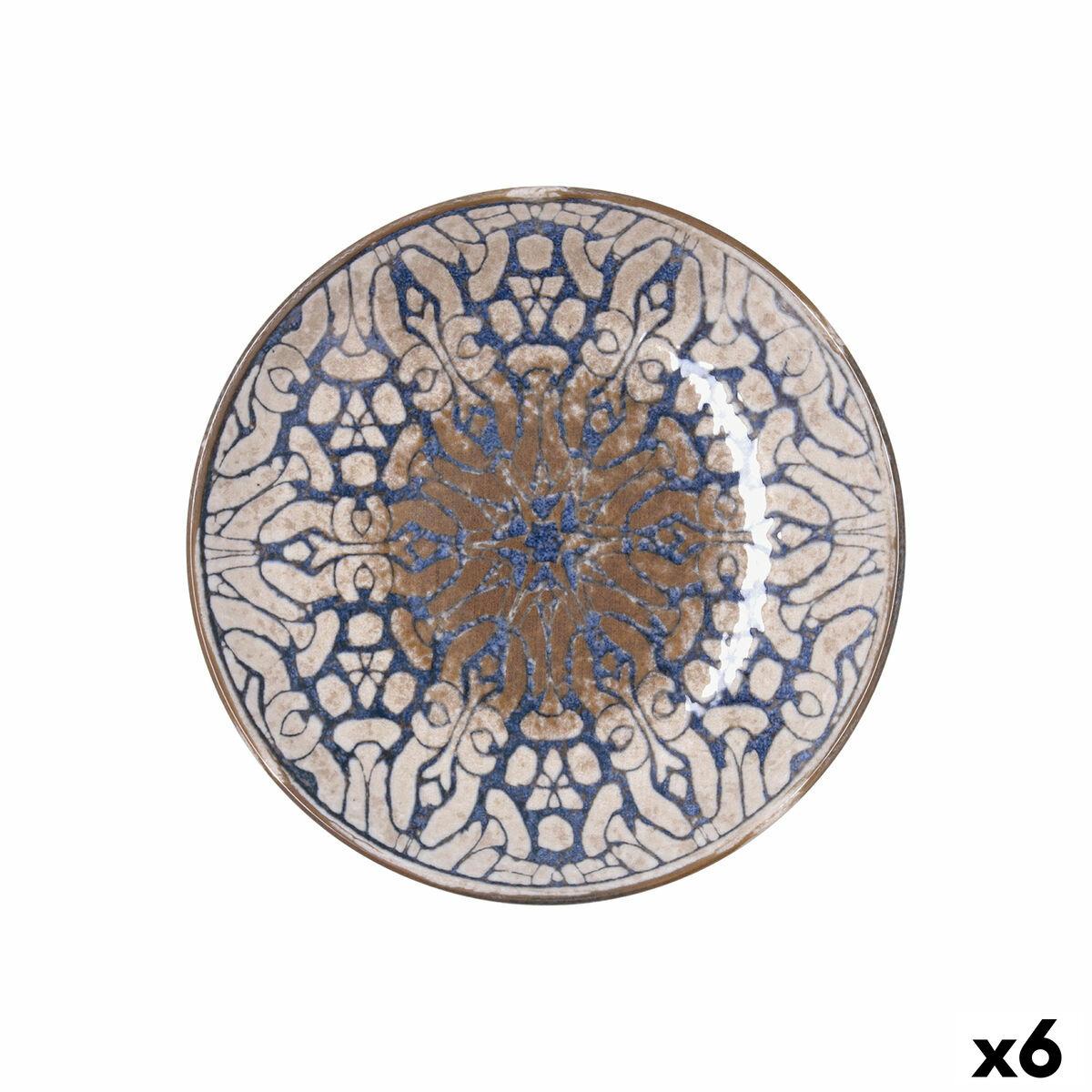 Plato Hondo Bidasoa Deneb Hydrozero Marrón Cerámica Ø 23 cm (6 Unidades)