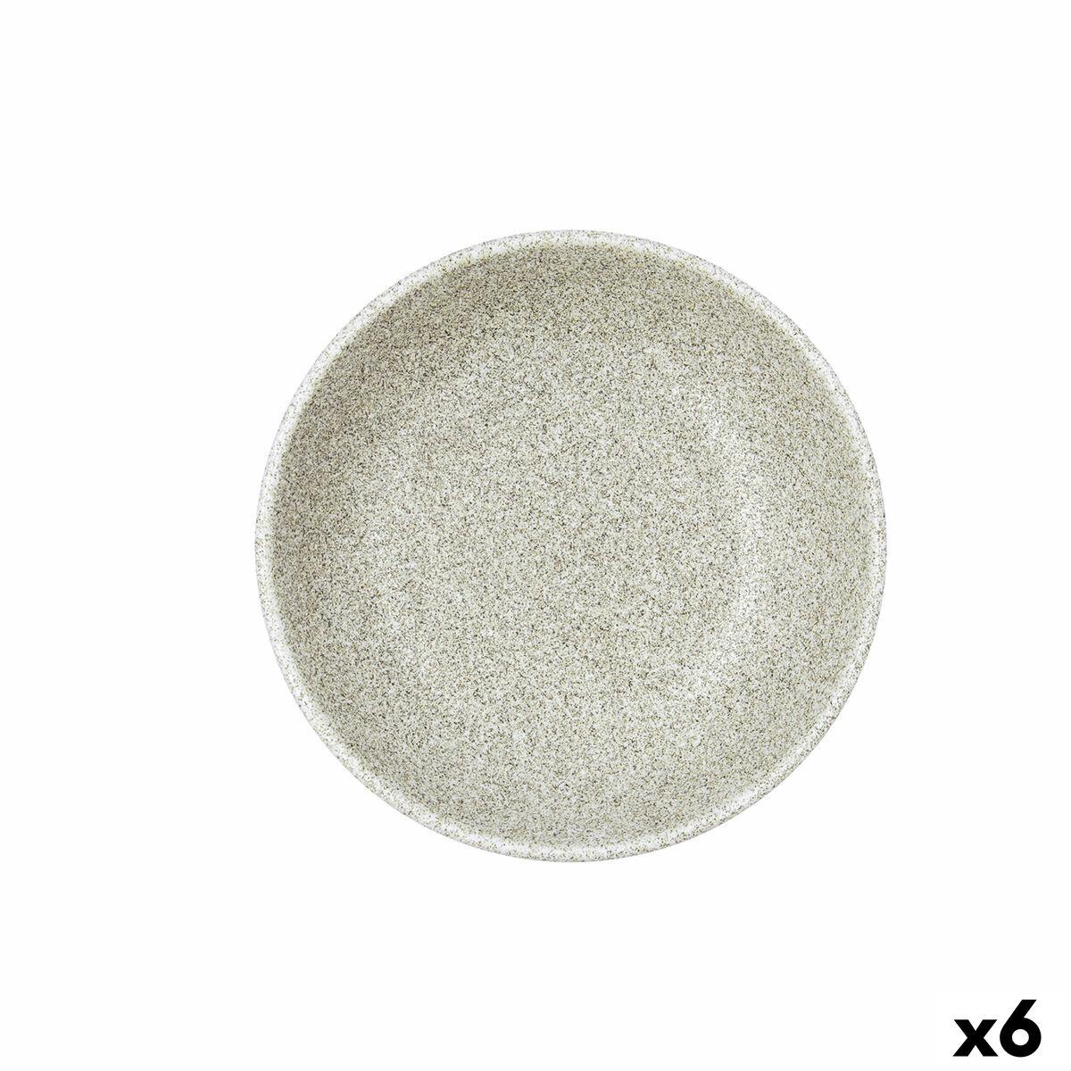 Plato Hondo Bidasoa Element Hydrozero Beige Cerámica Ø 20 cm (6 Unidades)