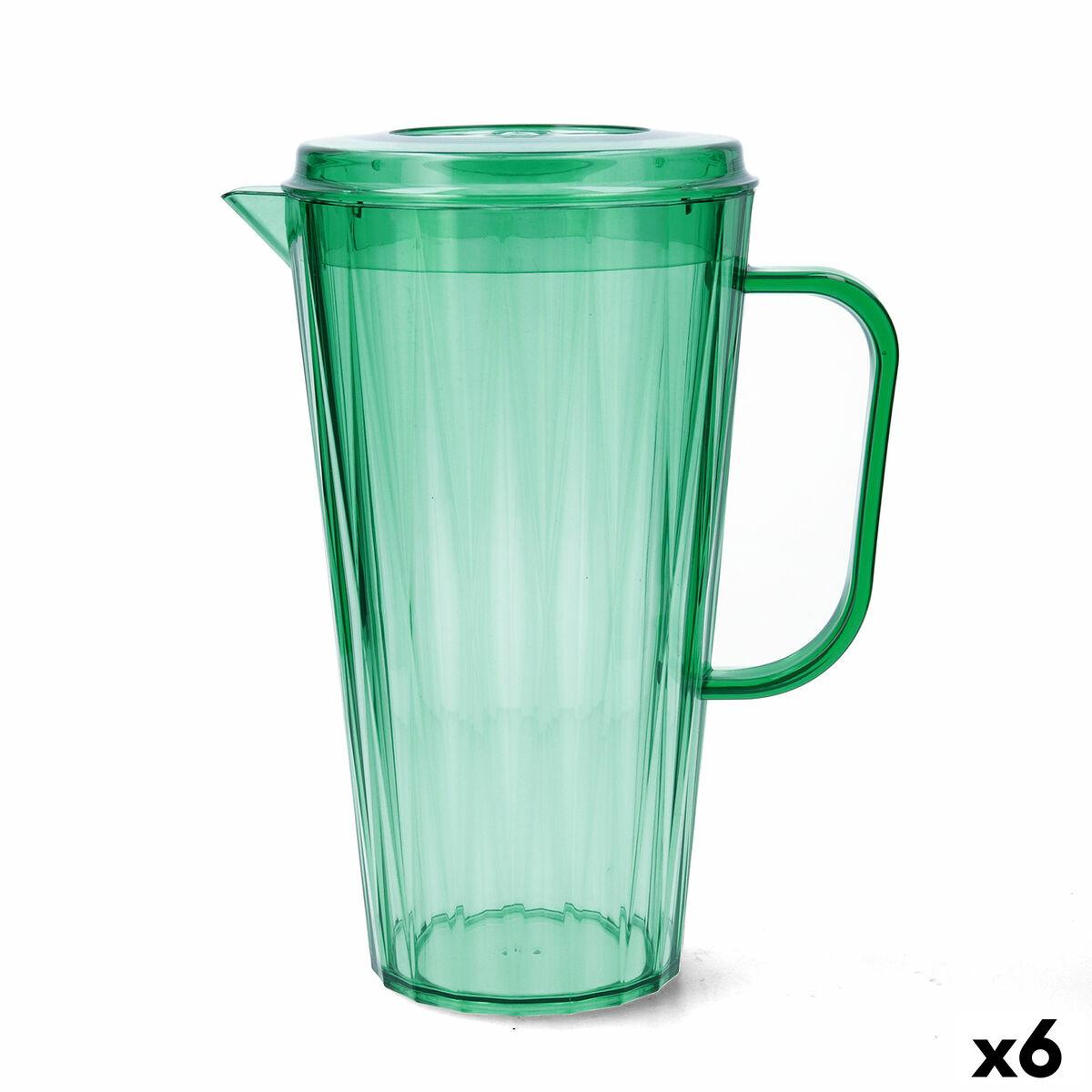 Jarra Quid Iris Verde Plástico 2 L (6 Unidades)