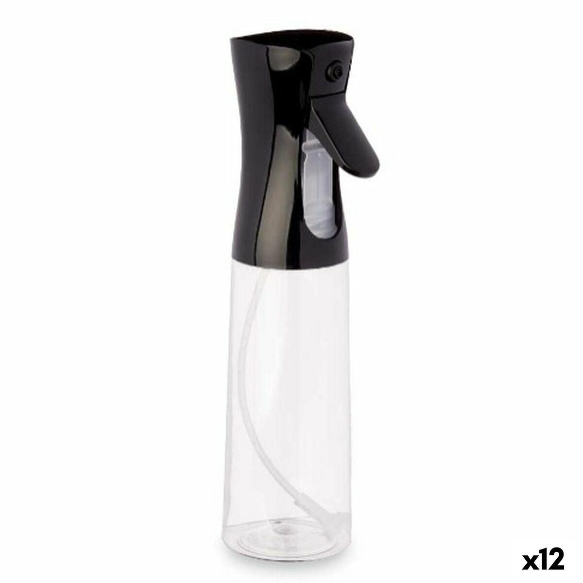 Pulverizador de Aceite o Vinagre Kinvara Negro Transparente Polietileno Polipropileno Poliestireno PET 300 ml 8 x 24 x 6 cm (12