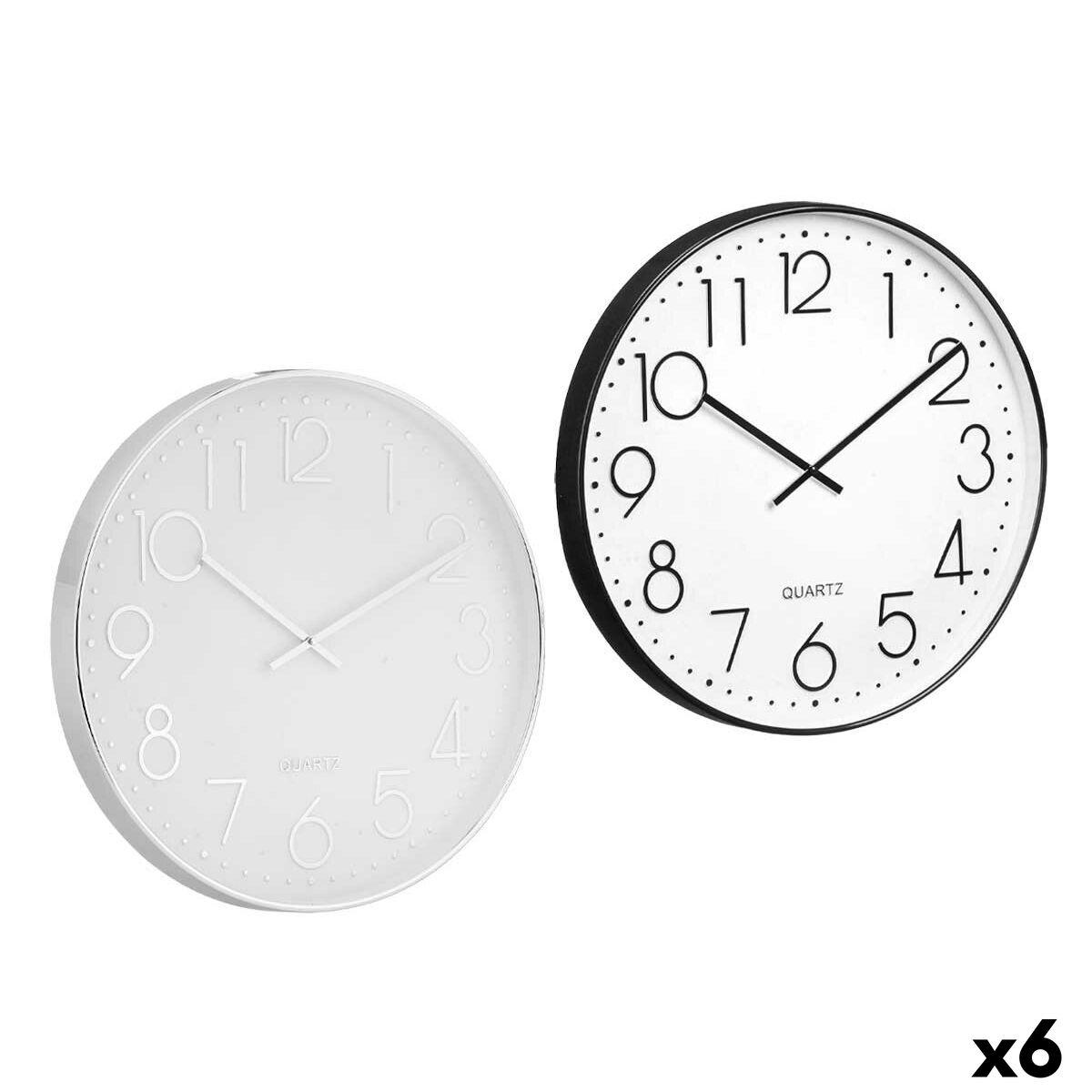 Reloj de Pared Gift Decor Vidrio Polipropileno 50 x 4,7 x 50 cm (6 Unidades)