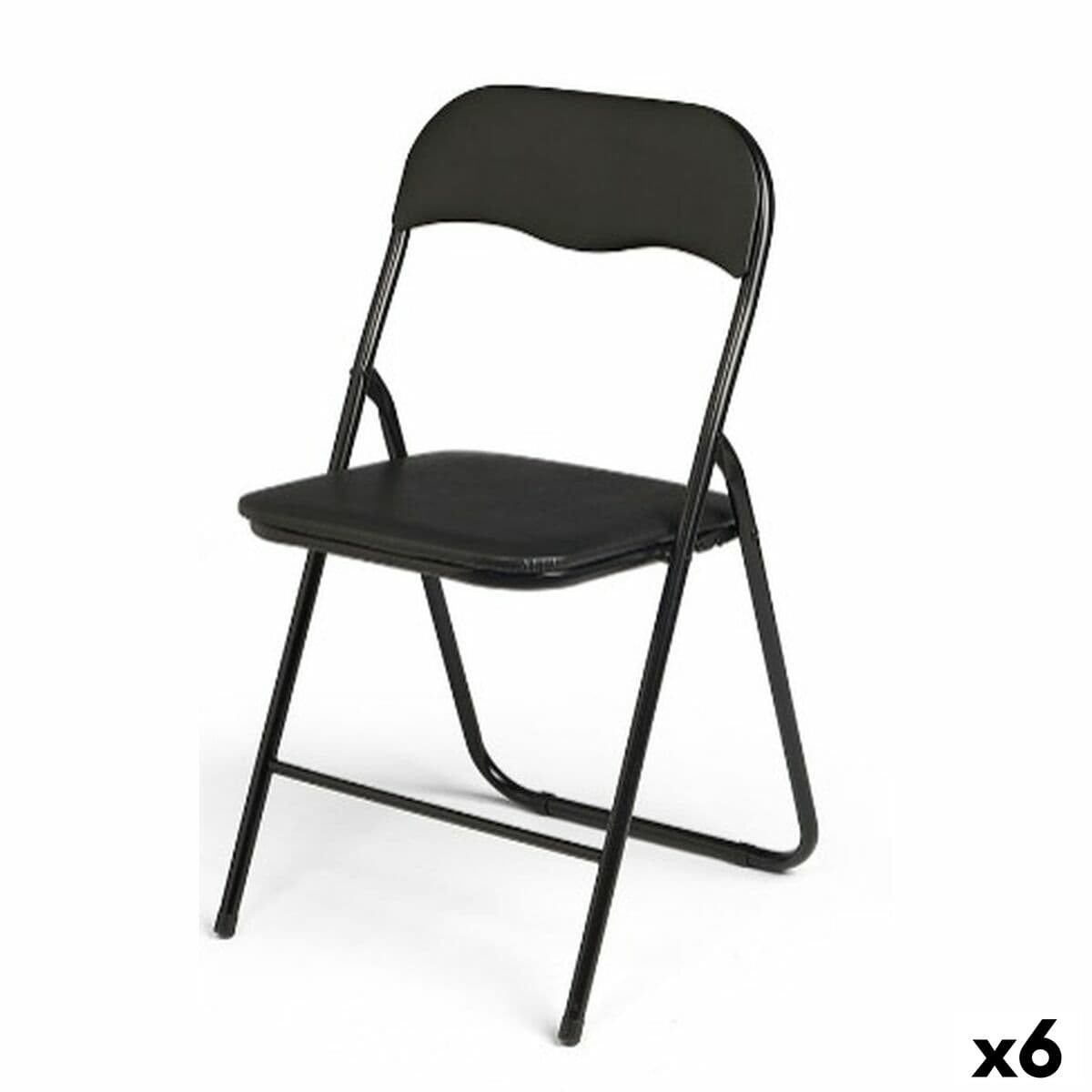 Silla Plegable Gift Decor Negro (6 Unidades)