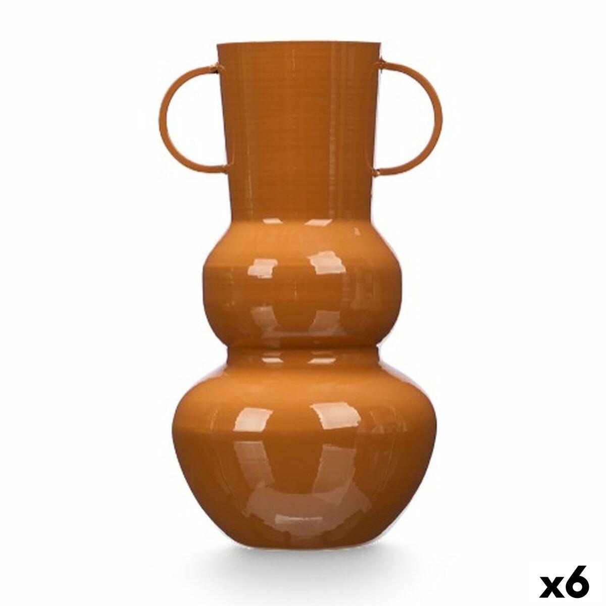 Jarrón Gift Decor Teja Hierro Bola 17,5 x 30,5 x 16 cm (6 Unidades)