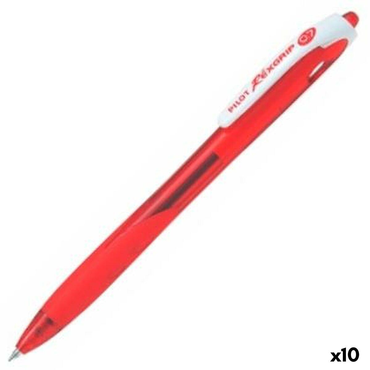 Bolígrafo Pilot REXGRIP BEGREEN Rojo 1 mm (10 Unidades)