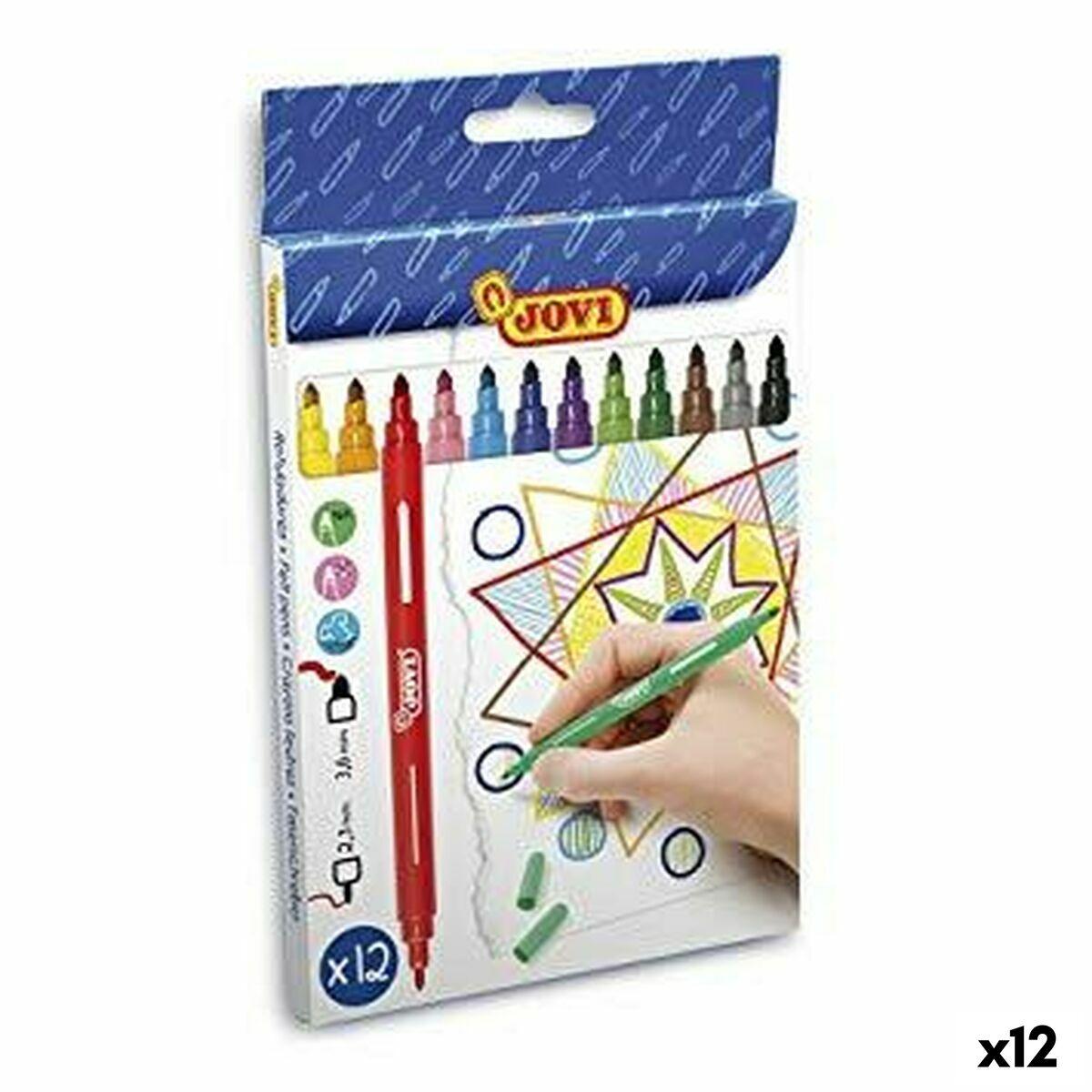Set de Rotuladores Jovi Multicolor 12 Piezas (12 Unidades)