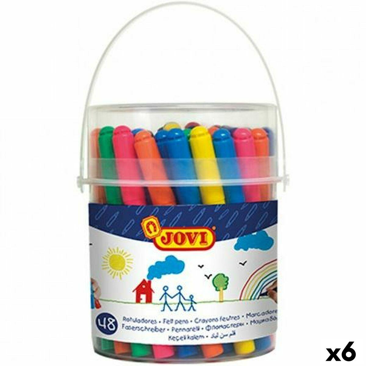 Set de Rotuladores Jovi Multicolor 48 Piezas (6 Unidades)