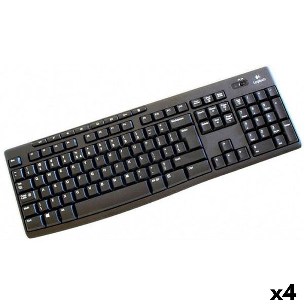 Teclado Inalámbrico Logitech K270 Negro Qwerty Español (4 Unidades)