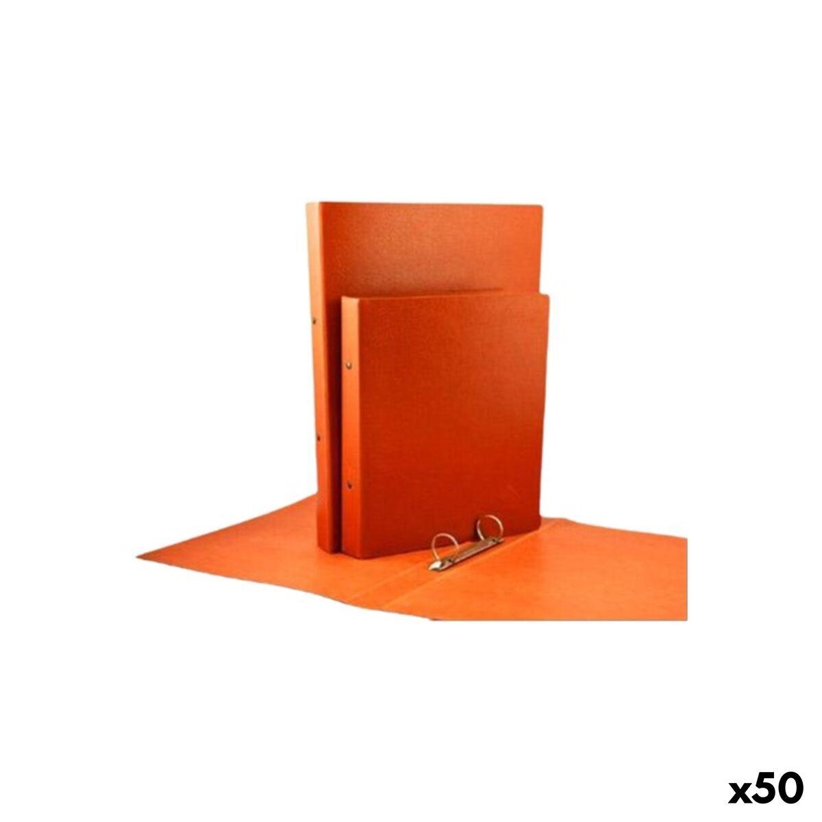 Carpeta de anillas Mariola Marrón 1/4 (50 Unidades)