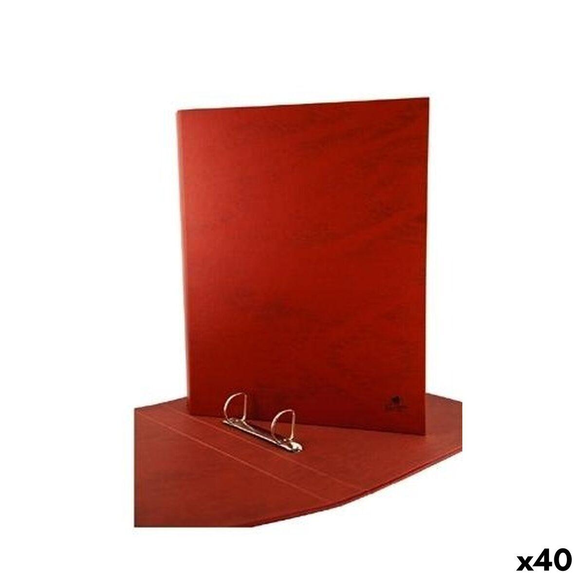 Carpeta de anillas Mariola Marrón Folio 34 x 26 x 4 cm (40 unidades)