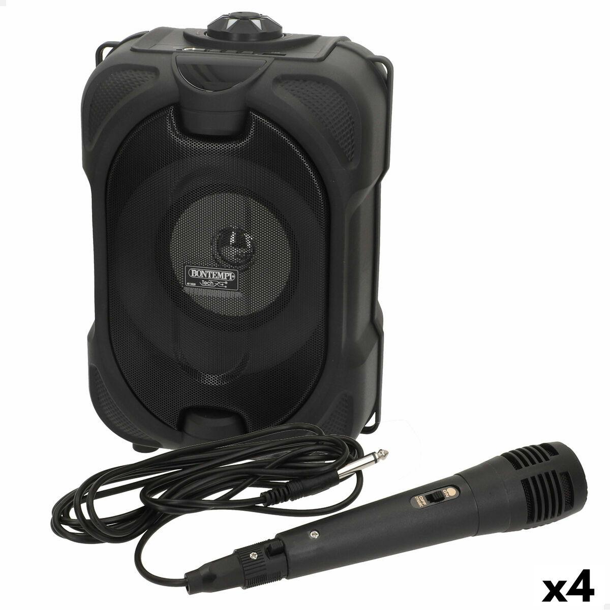 Altavoz con Micrófono Karaoke Bontempi 4 Unidades