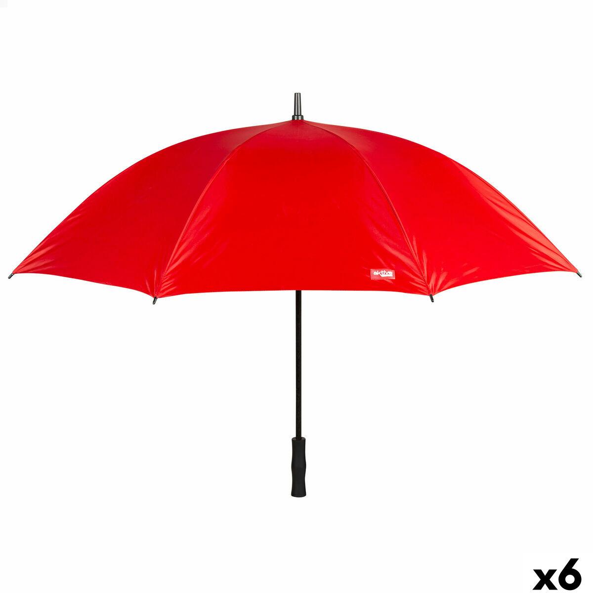 Paraguas Aktive Rojo Ø 150 cm 150 x 96 x 150 cm (6 Unidades)