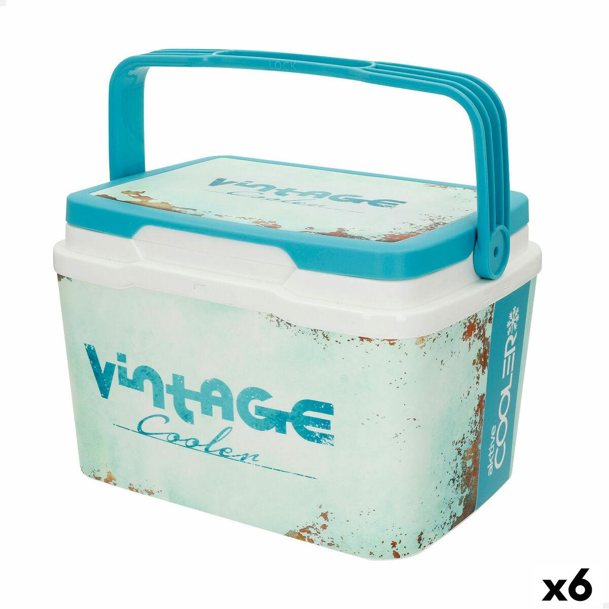 Nevera Portátil Rígida Aktive Azul Plástico 5 L 28 x 19 x 21 cm (6 Unidades)