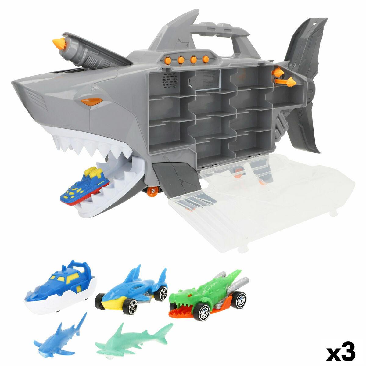 Playset de Vehículos Teamsterz Tiburón (3 Unidades)