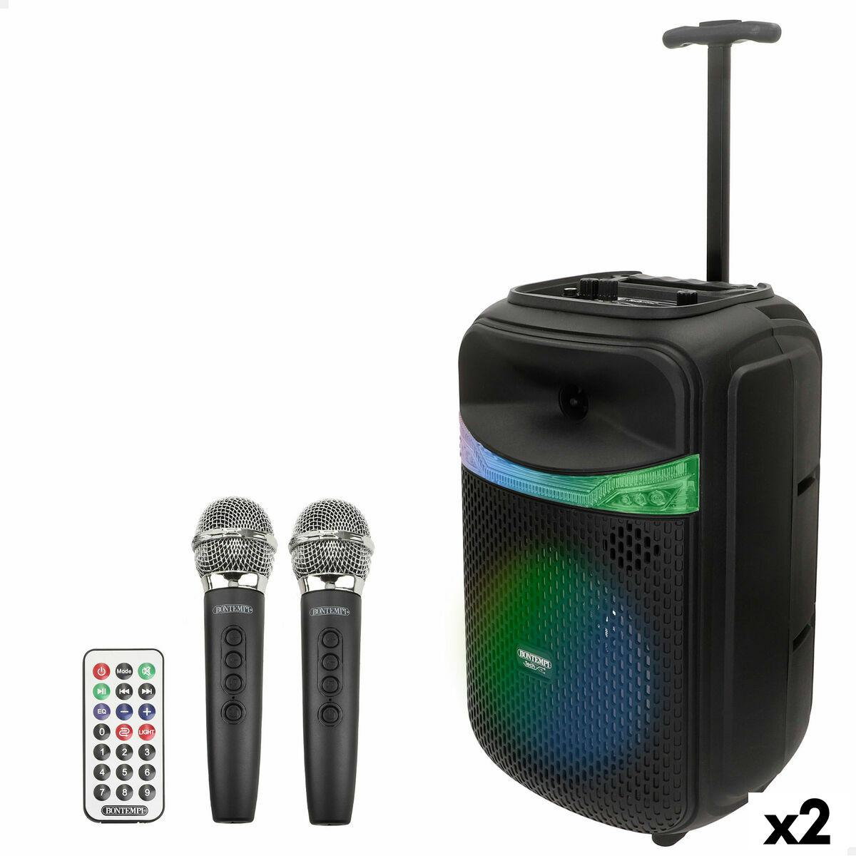 Altavoz con Micrófono Karaoke Bontempi 2 Unidades