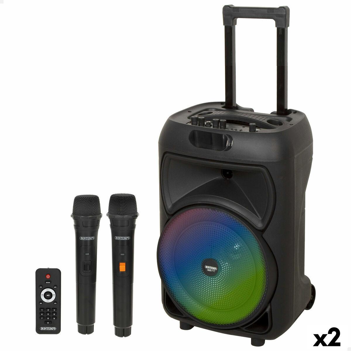 Altavoz con Micrófono Karaoke Bontempi 2 Unidades