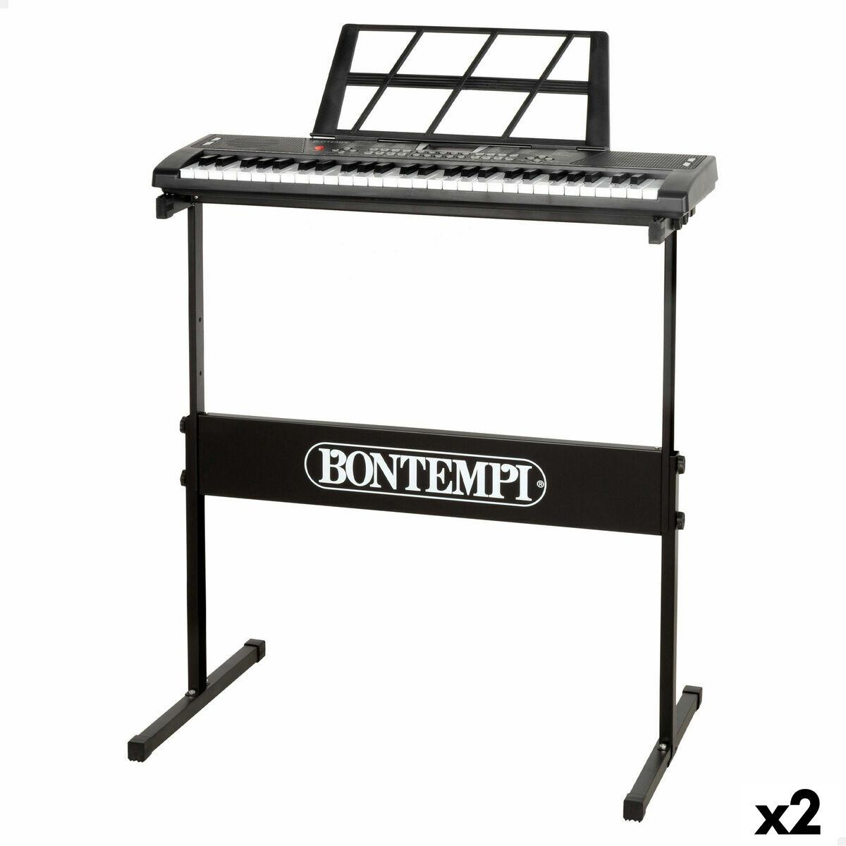 Piano Electrónico Bontempi 68 x 88 x 38 cm (2 Unidades)