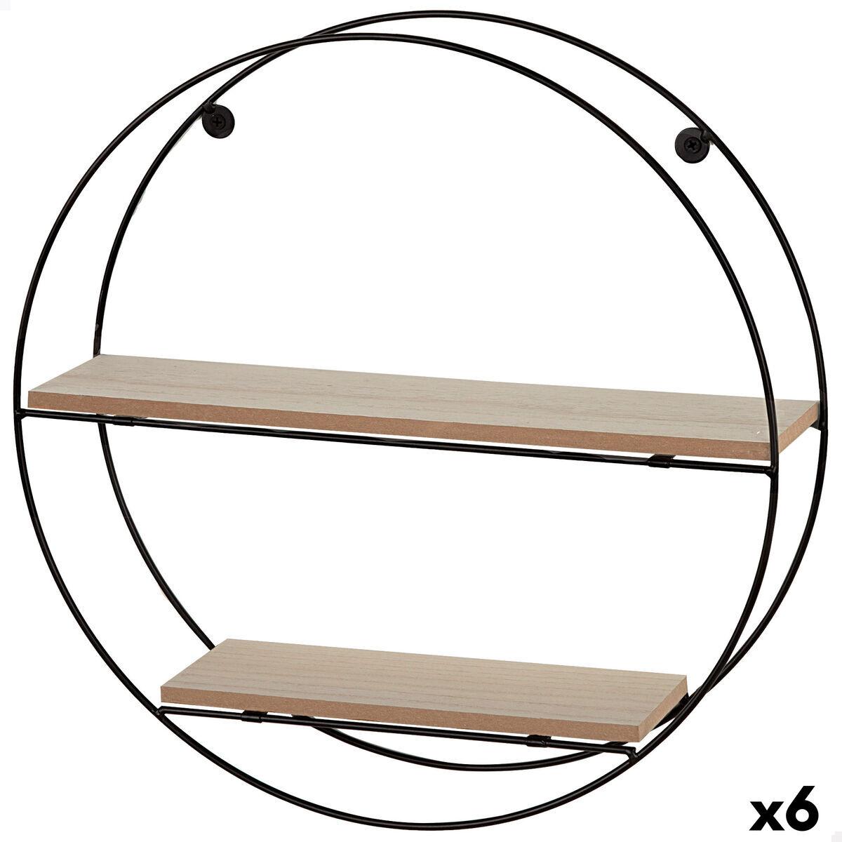 Estantería Max Home Hierro Madera MDF 40 x 40 x 10 cm (6 Unidades)
