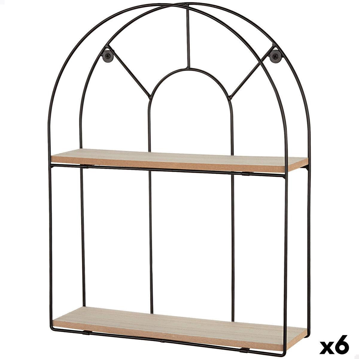 Estantería Max Home Hierro Madera MDF 35 X 45 X 10 CM (6 Unidades)