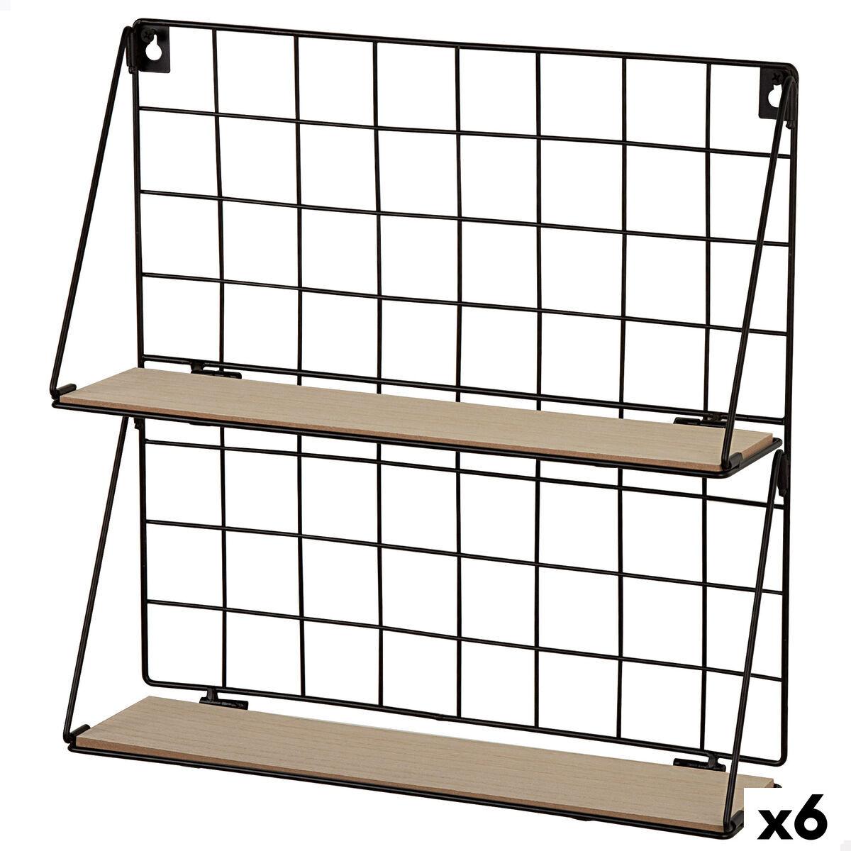Estantería Max Home Hierro Madera MDF 40 X 41 X 11 CM (6 Unidades)