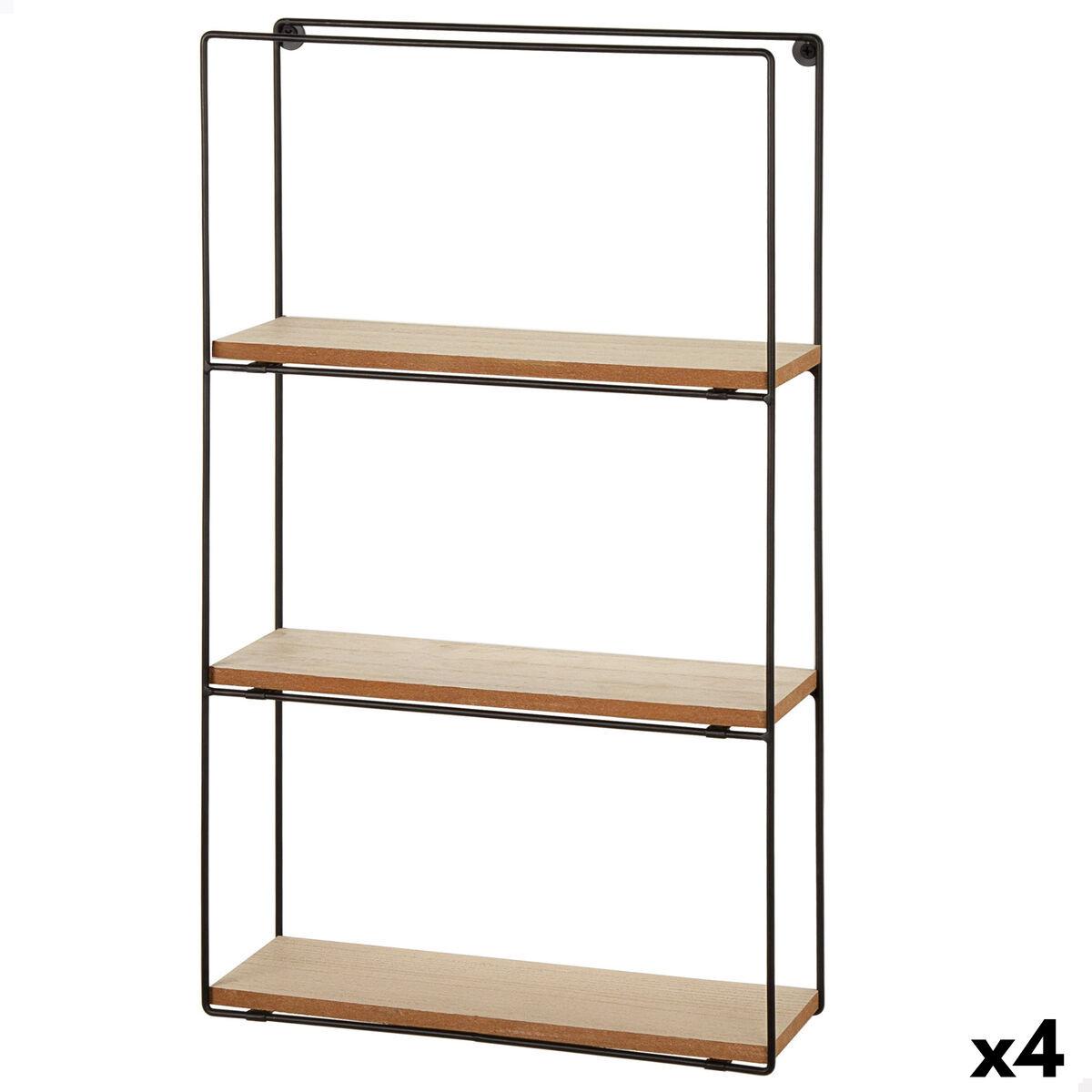 Estantería Max Home Hierro Madera MDF 30 x 50 x 10 cm (4 Unidades)