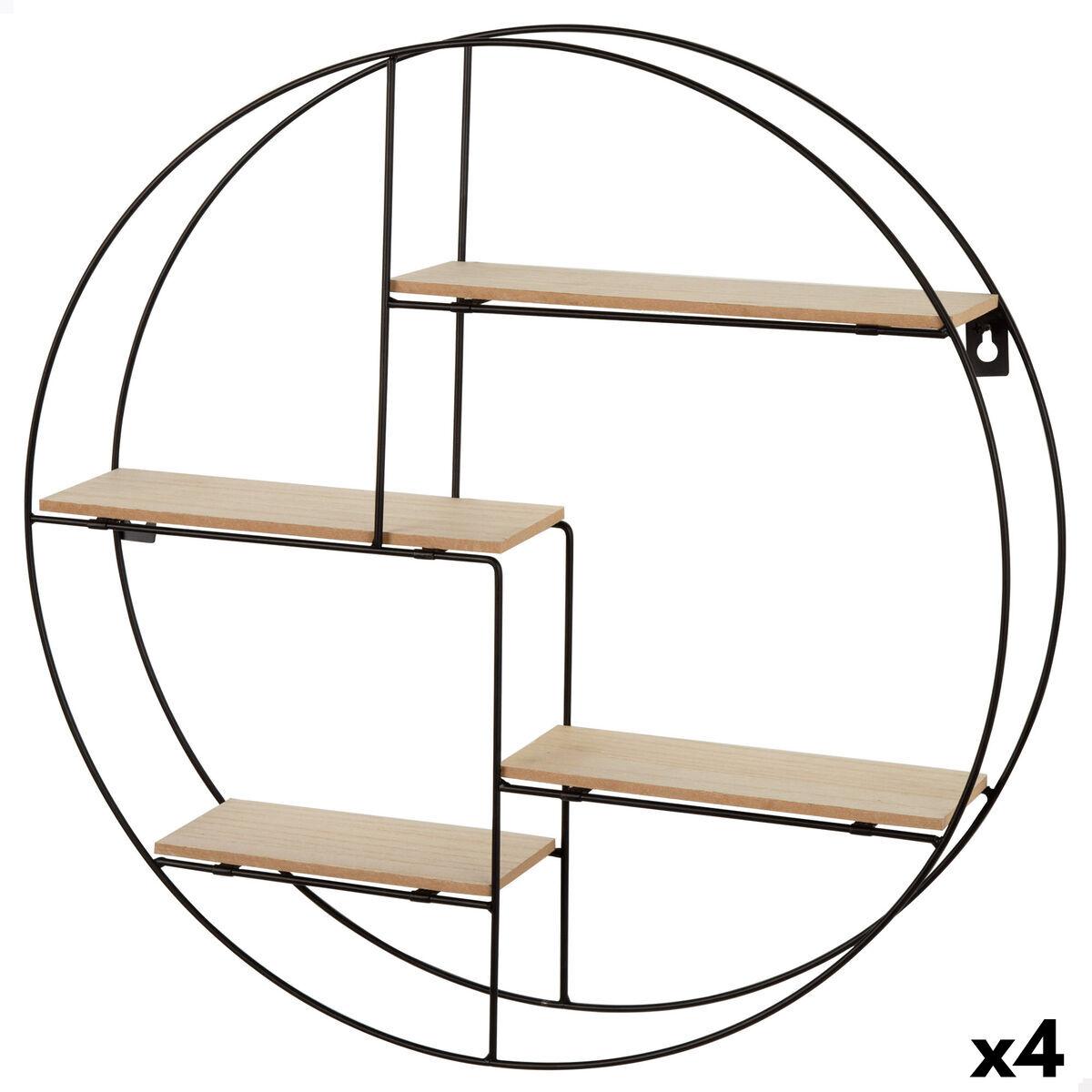 Estantería Max Home Hierro Madera MDF 50 x 50 x 10 cm (4 Unidades)