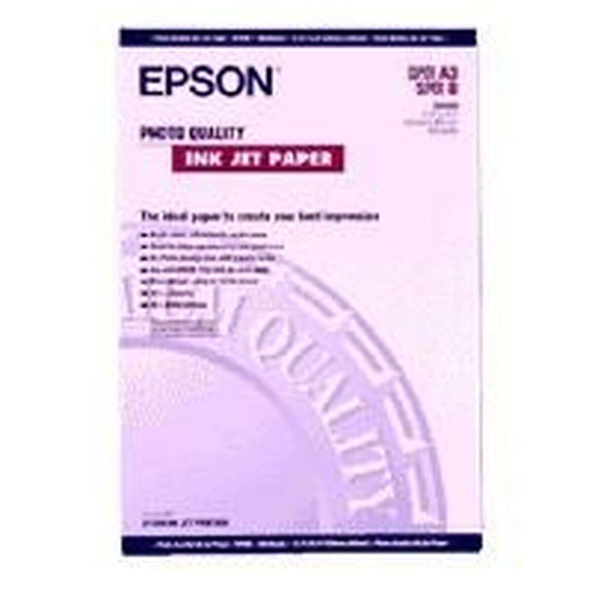 Papel para Imprimir Epson Photo Quality Ink Jet Paper, DIN A3+, 102 g Blanco A3