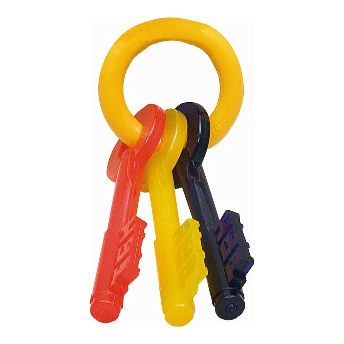 Mordedor de perro Nylabone Multicolor Bacon M L Llaves