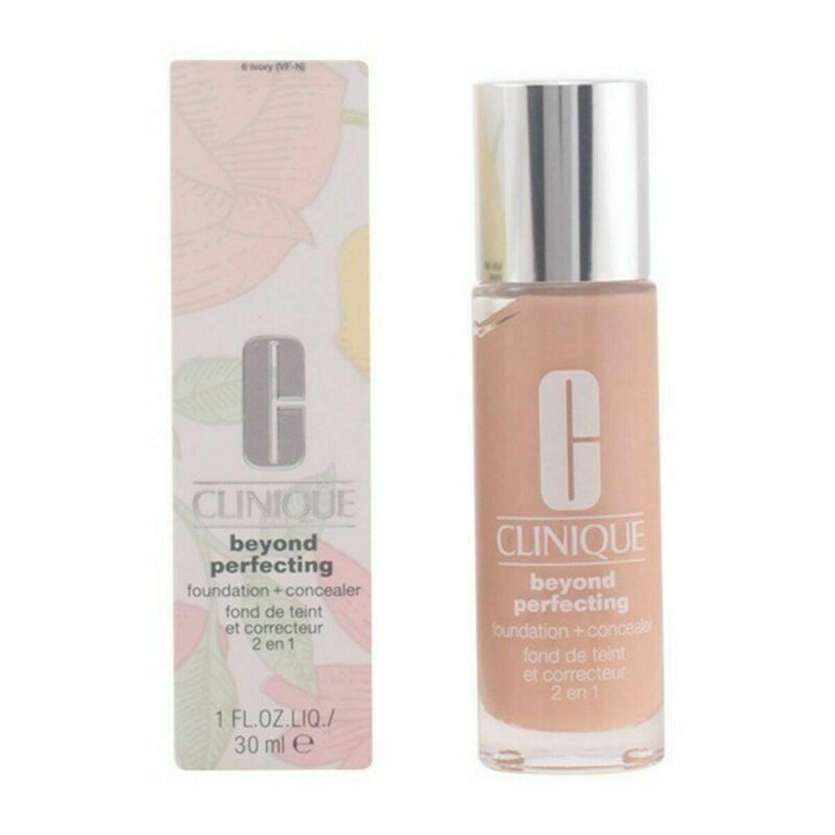 Base de Maquillaje Fluida Clinique Beyond Perfecting Nº 02-Alabaster 30 ml 2 en 1