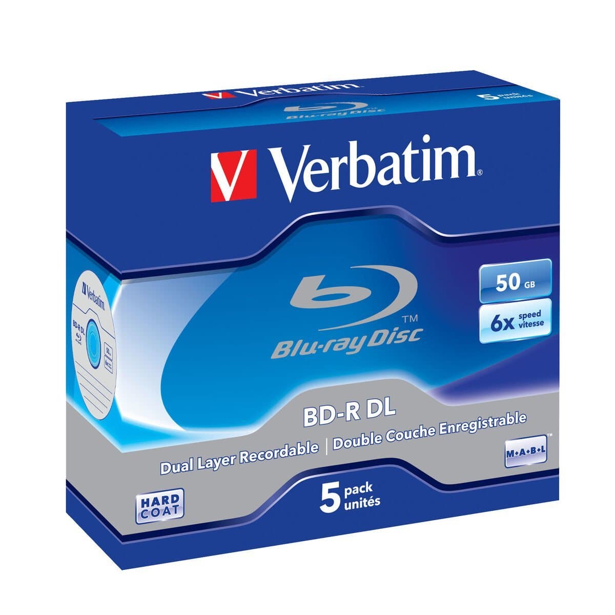 Blu-Ray BD-R Verbatim 43748 5 Unidades