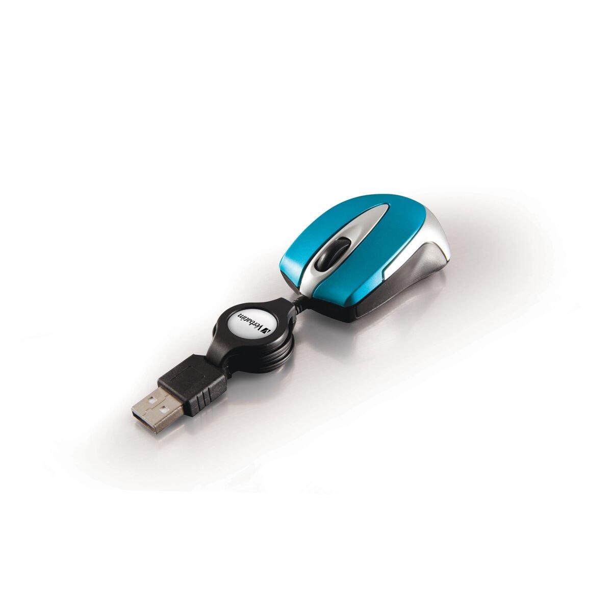 Ratón Óptico Mini Travel Verbatim 49022 Azul