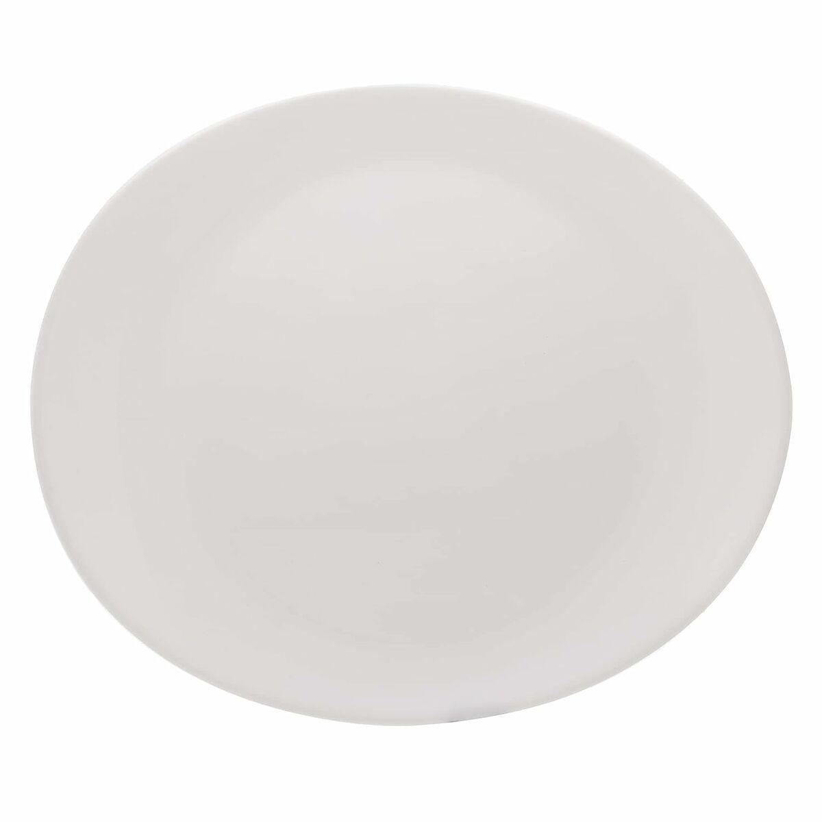 Plato Llano Arcoroc Restaurant 30 x 26 cm Blanco Vidrio (6 Unidades)