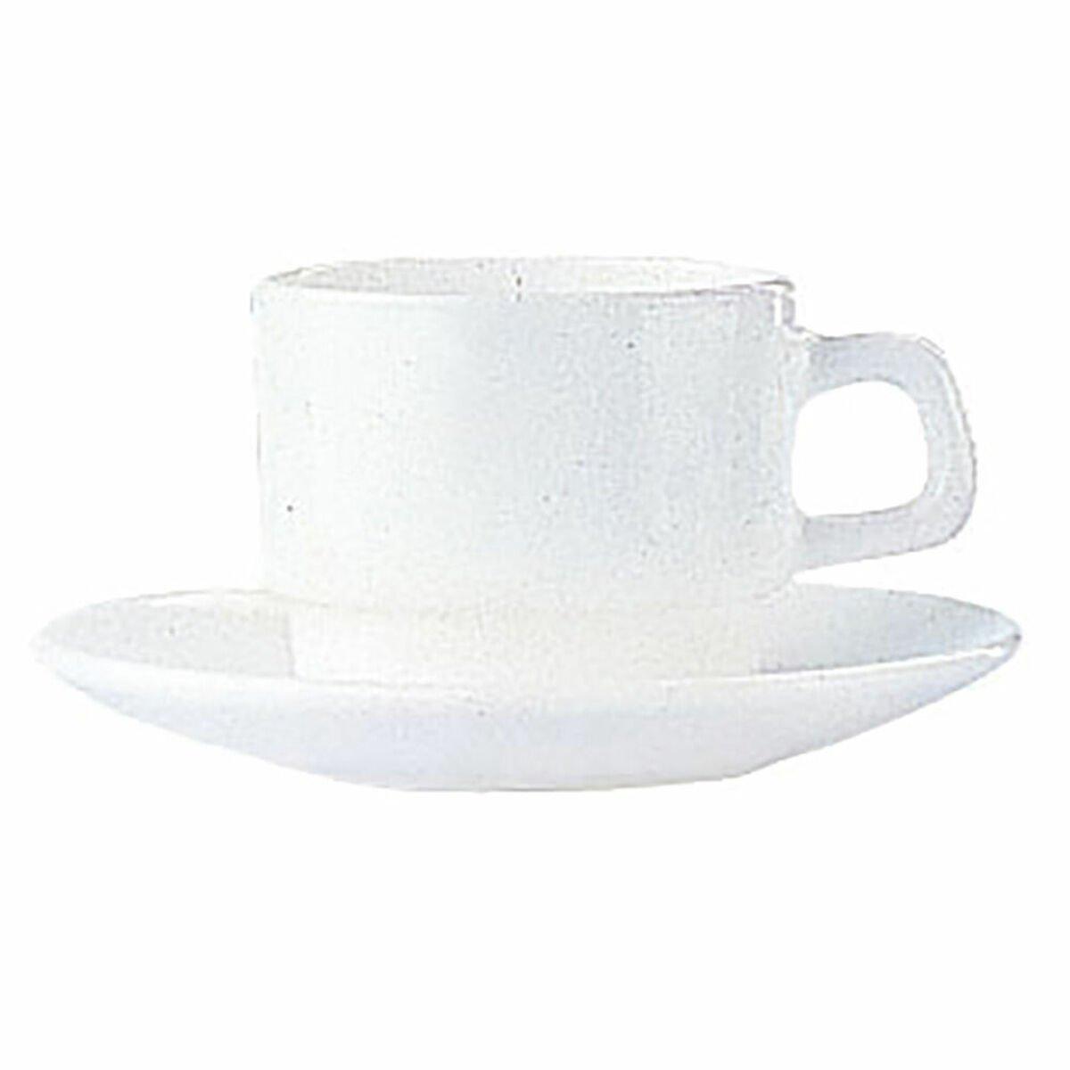 Juego de Tazas Arcoroc Restaurant Blanco 250 ml 6 Piezas