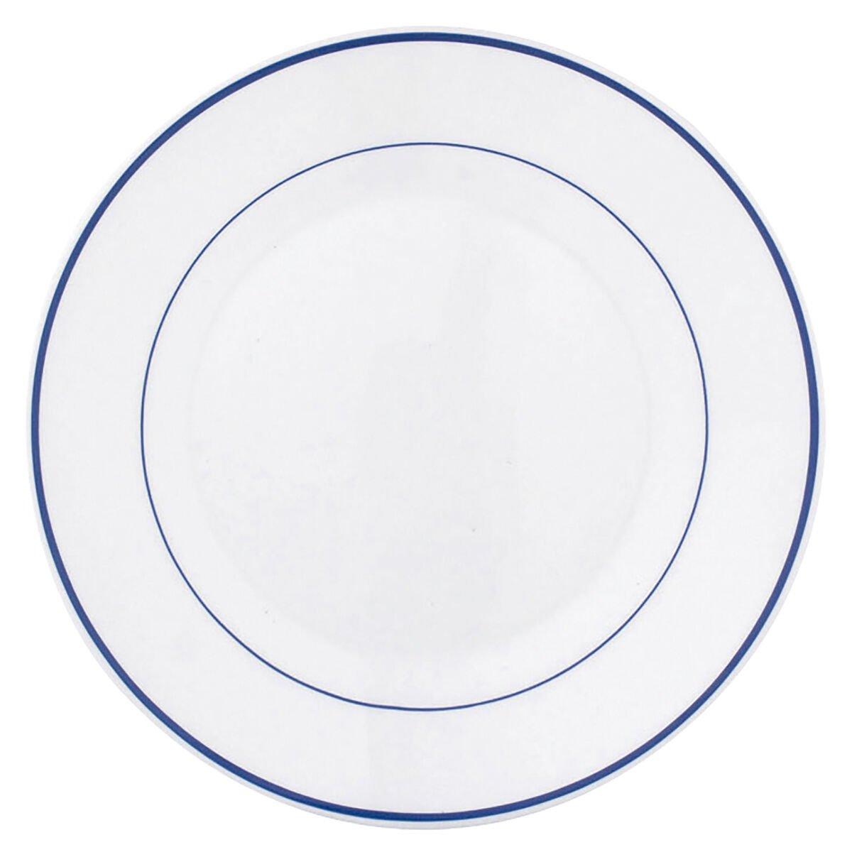 Set de Platos Arcoroc Rest. F/azul Postre Bicolor Vidrio 19,5 cm
