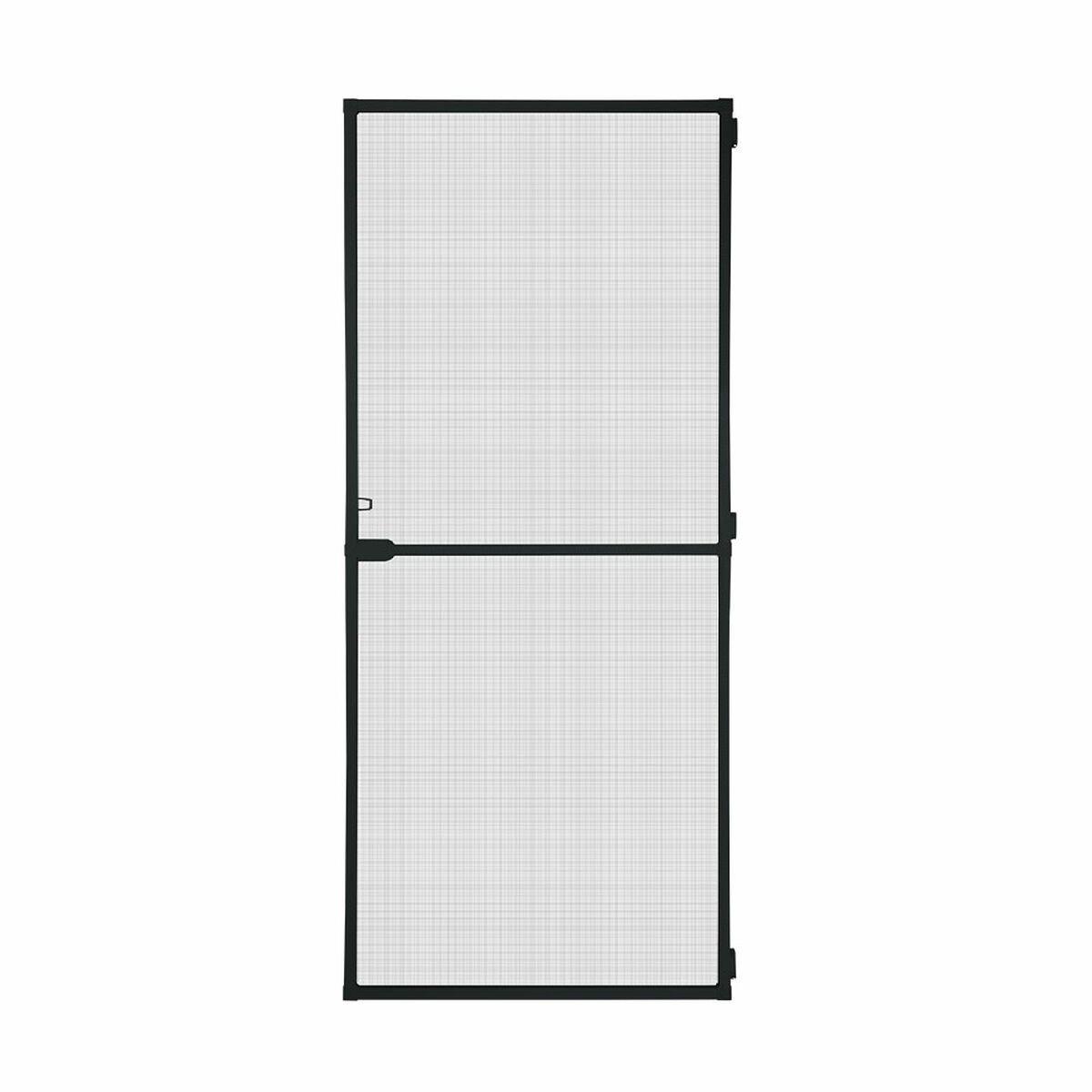 Cortina Mosquitera Schellenberg Puertas Con marco Fibra de Vidrio Negro Aluminio (100 x 210 cm)