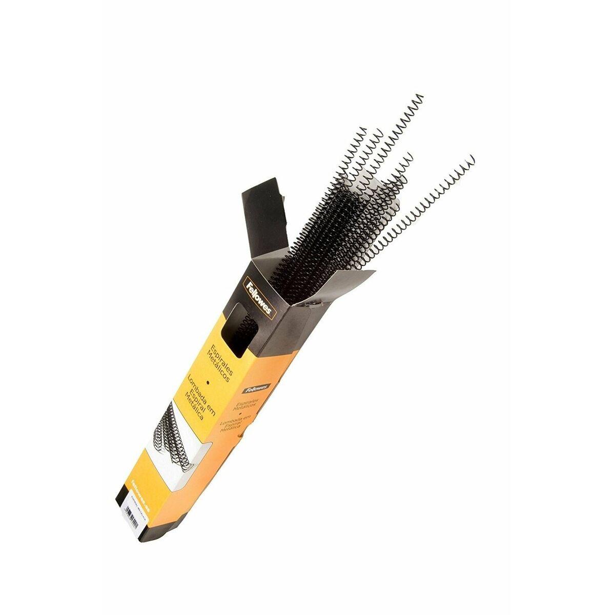 Espirales para Encuadernar Fellowes 25 Unidades Negro Metal Ø 38 mm