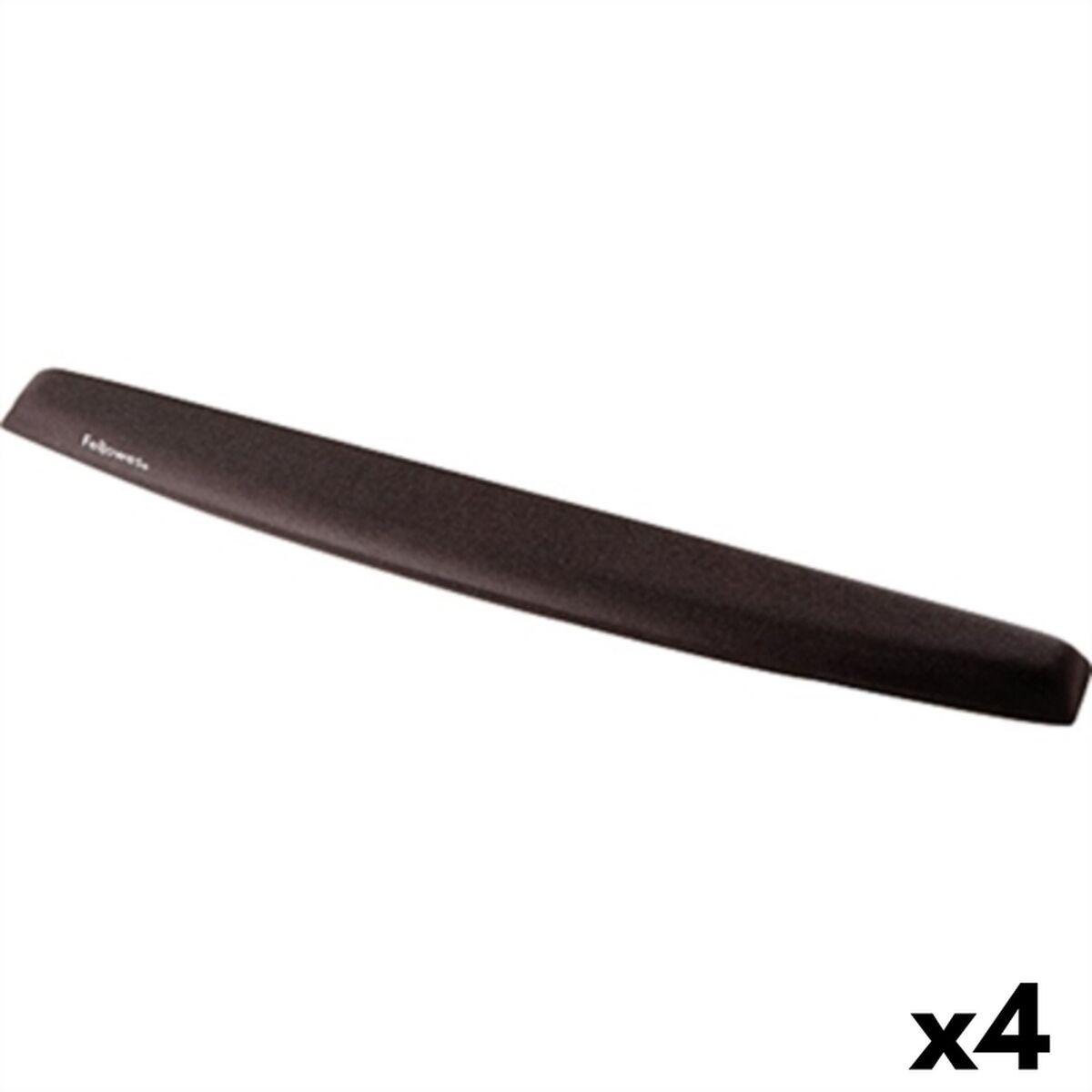 Reposamuñecas Fellowes Negro Tela Foam 4 Unidades (23 x 490 x 58 mm)