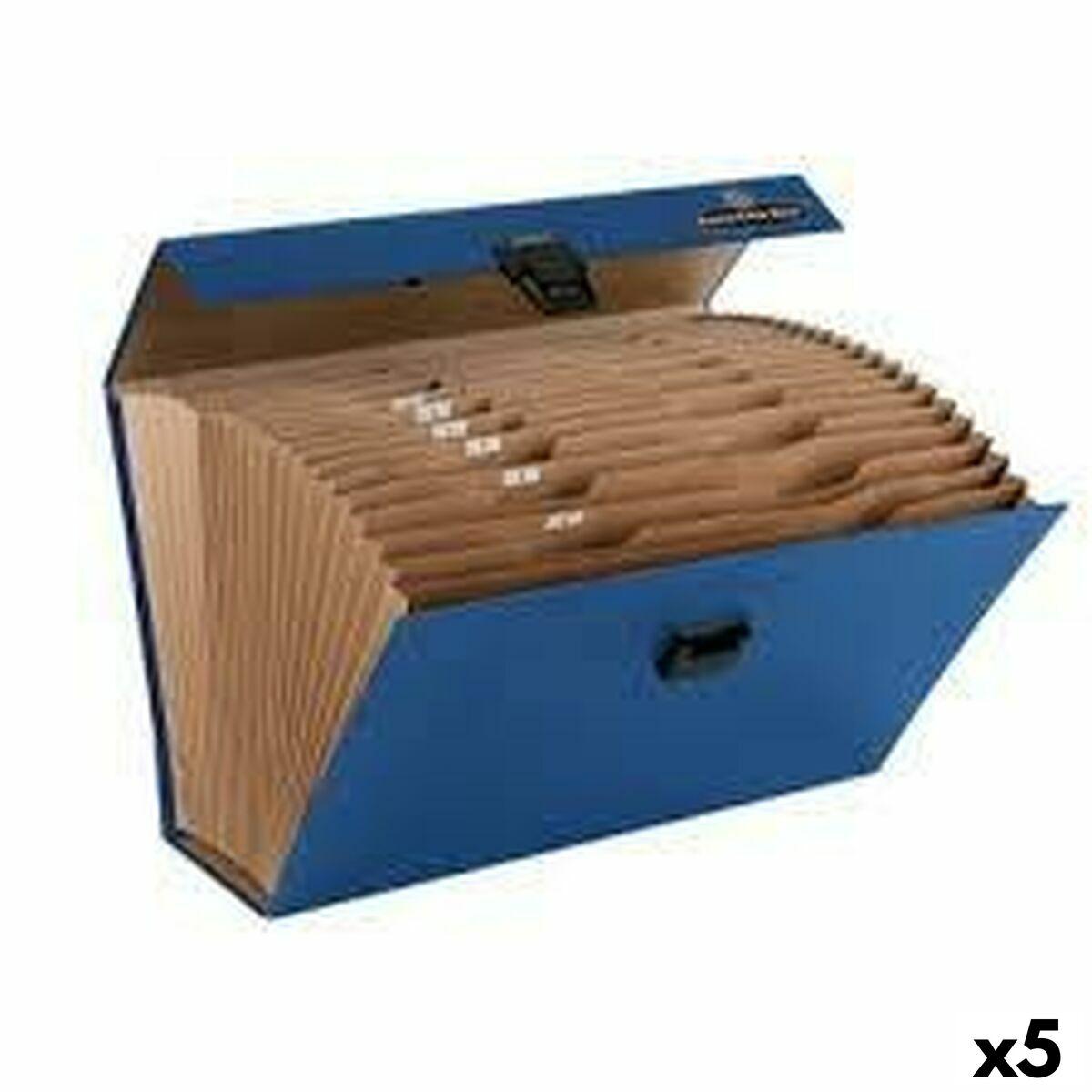 Carpeta Clasificadora Fellowes Azul 25 x 36,2 x 12,4 cm Acordeón (5 Unidades)