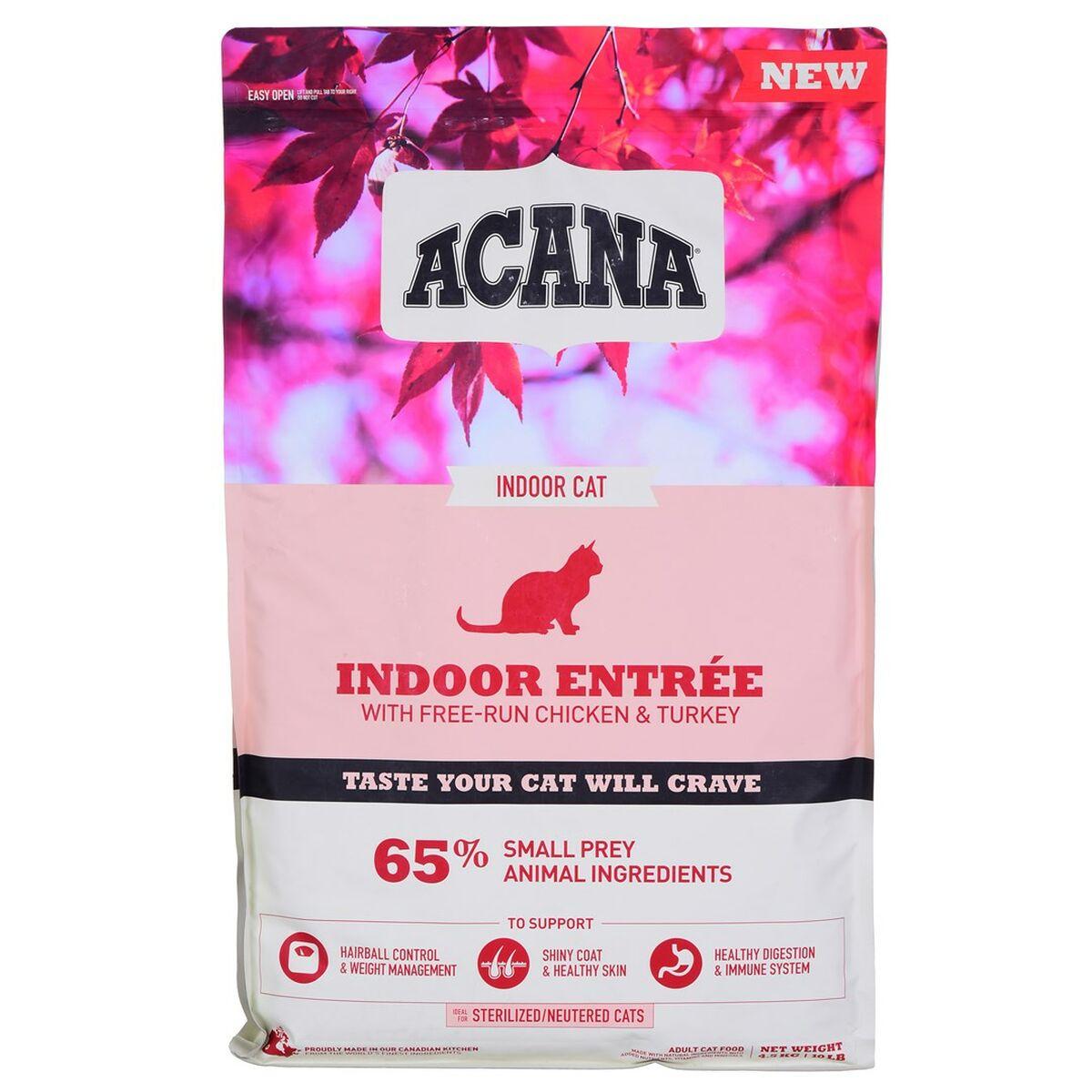 Comida para gato Acana Indoor Entrée Adulto Pollo Pavo Pescado Conejo 4,5 Kg